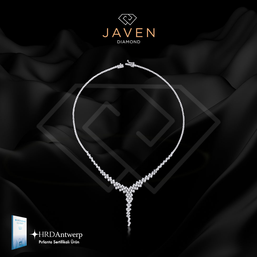 2.66 ct Javen Pırlanta Baget Kolye