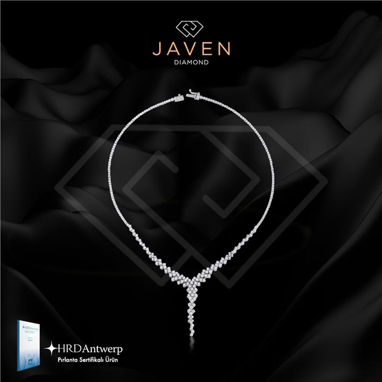 2.66 ct Javen Pırlanta Baget Kolye